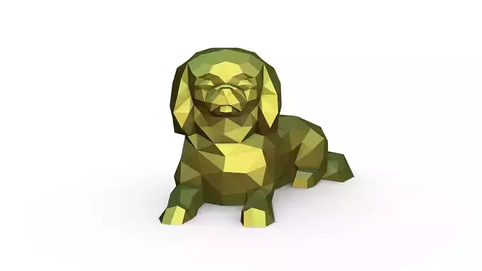 Pekingese figure 3D print model
