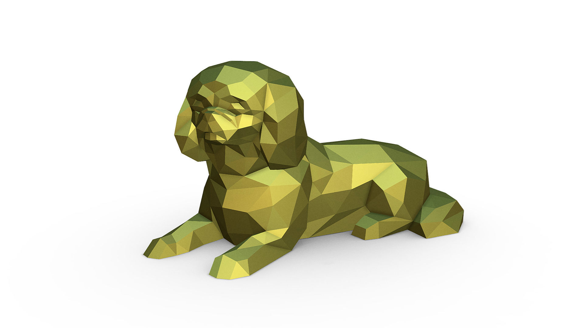 Pekingese figure 3D print model_1