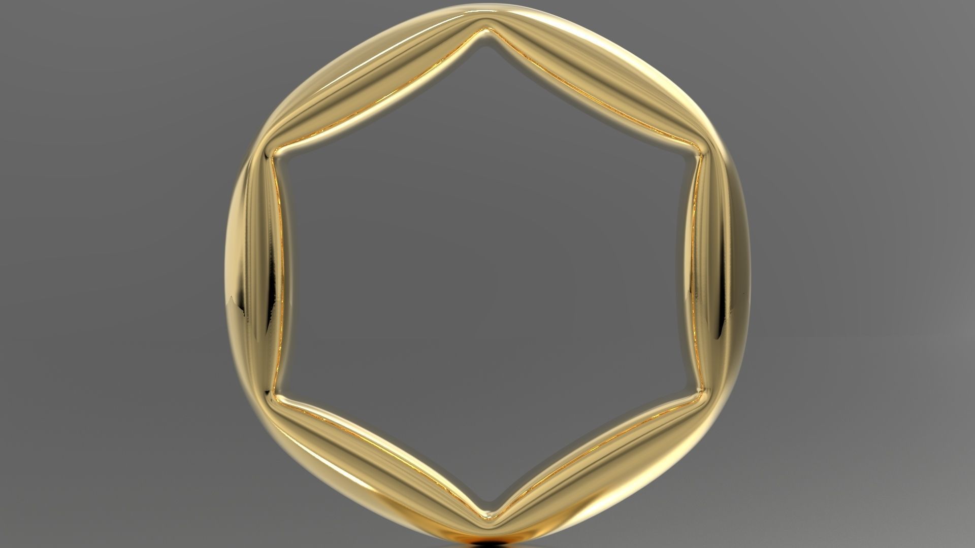 Hexagonal Ring 3D print model_12