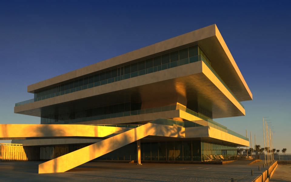 Photorealistic Commercial Building Collection 3D model_1