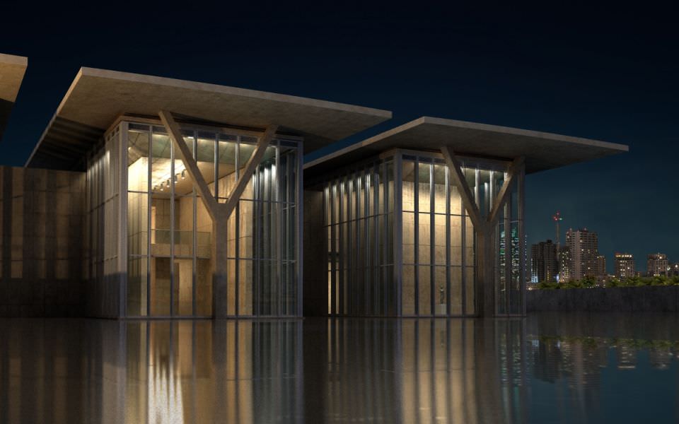 Photorealistic Commercial Building Collection 3D model_8