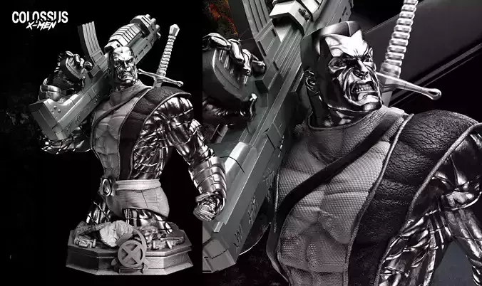 Wicked Marvel Colossus Bust ready for 3d printing Free 3D print model