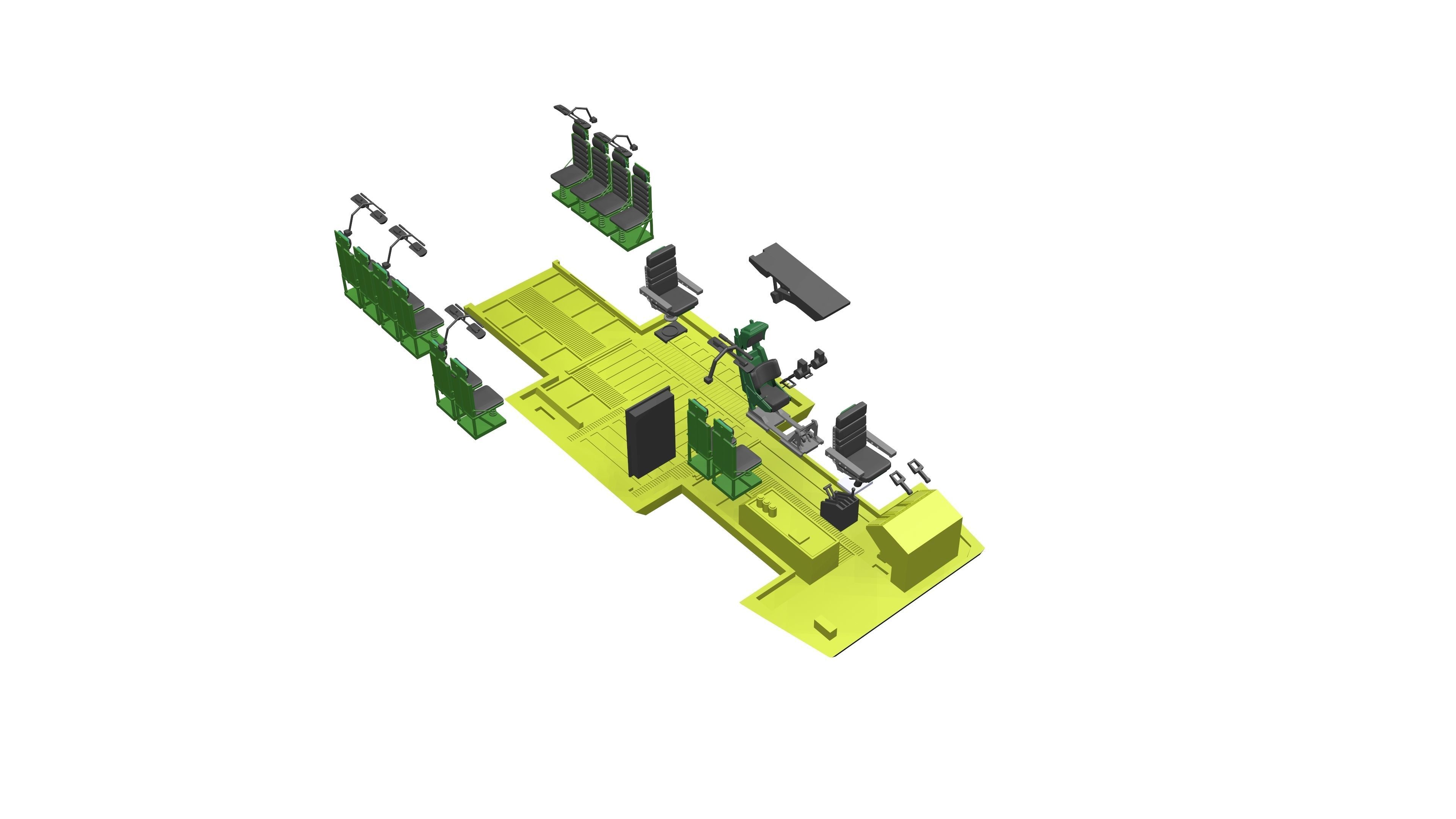 M577 APC USCM Armored Personnel Carrier 3D print model_10