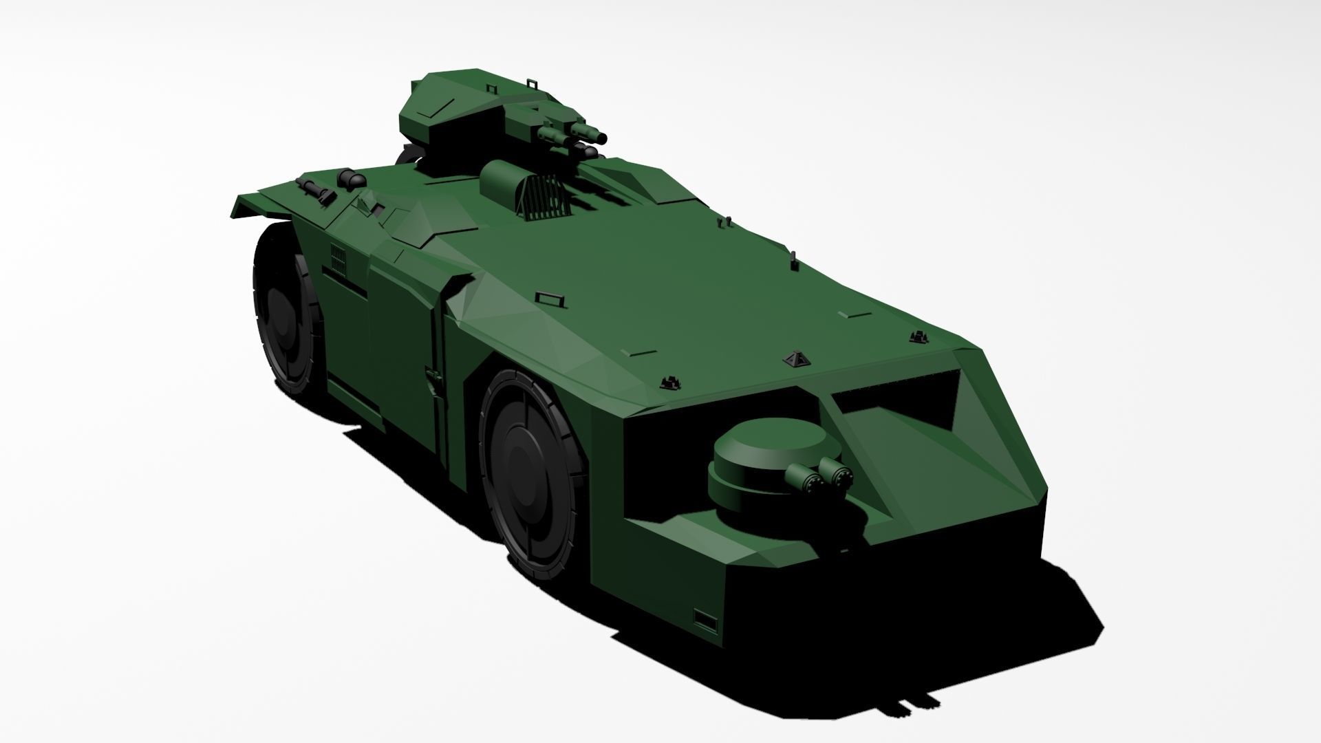 M577 APC USCM Armored Personnel Carrier 3D print model_3