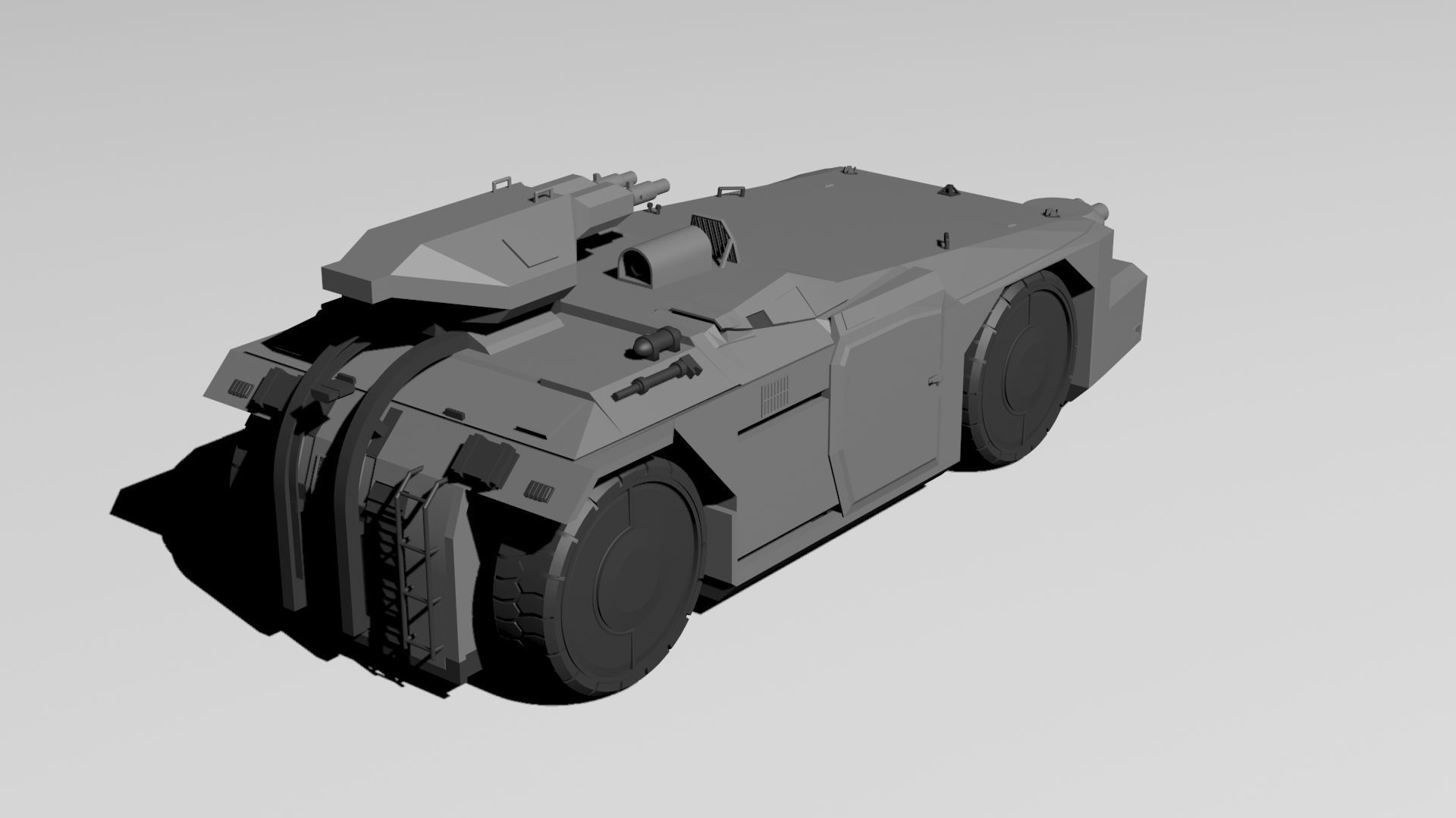 M577 APC USCM Armored Personnel Carrier 3D print model_2
