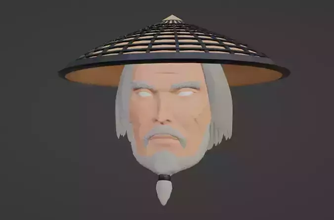 Old Ronin-Samurai Head
