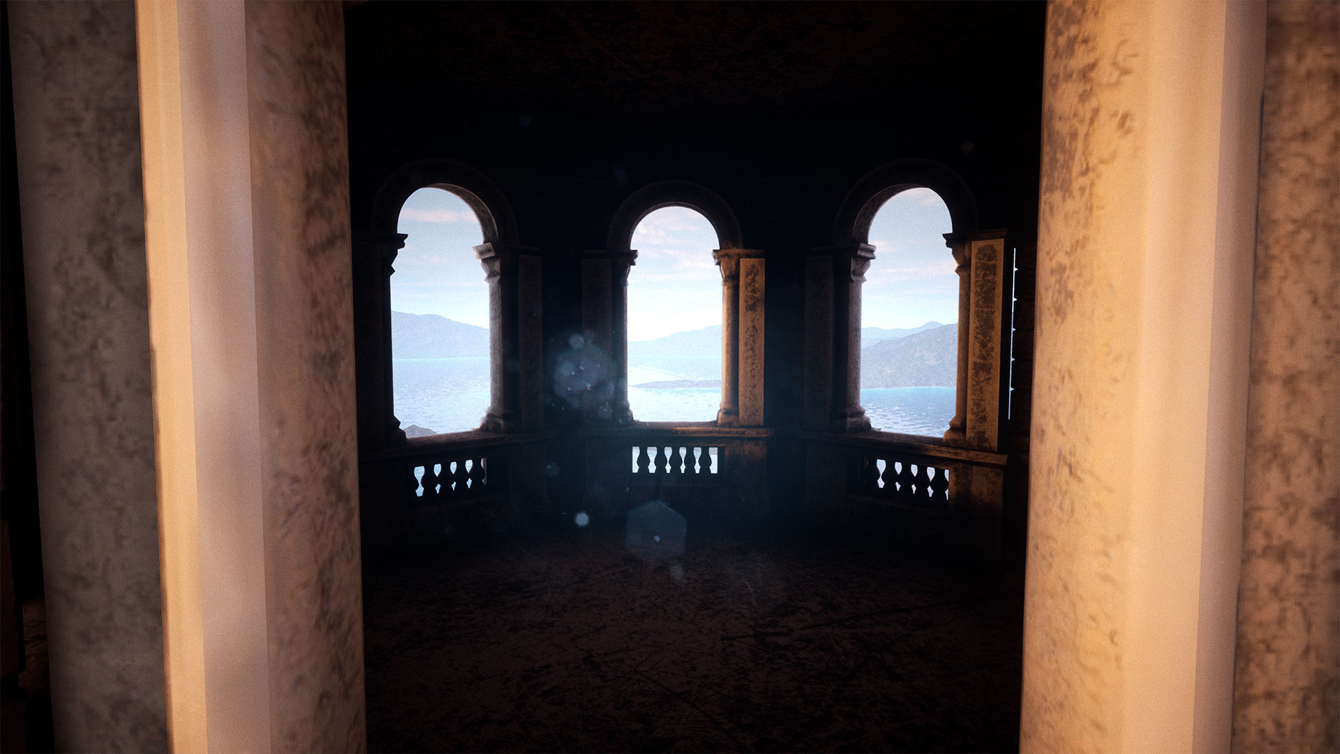 Lighthouse Island High Quality Environment Low-poly 3D model_6