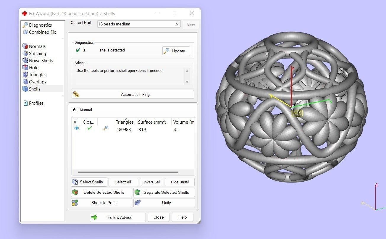 13 BEADS 3D print model_5