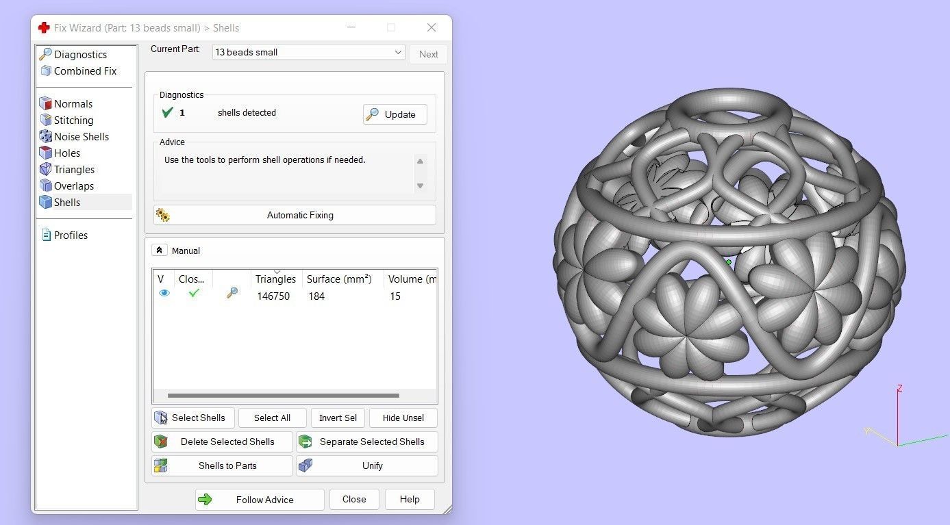 13 BEADS 3D print model_6