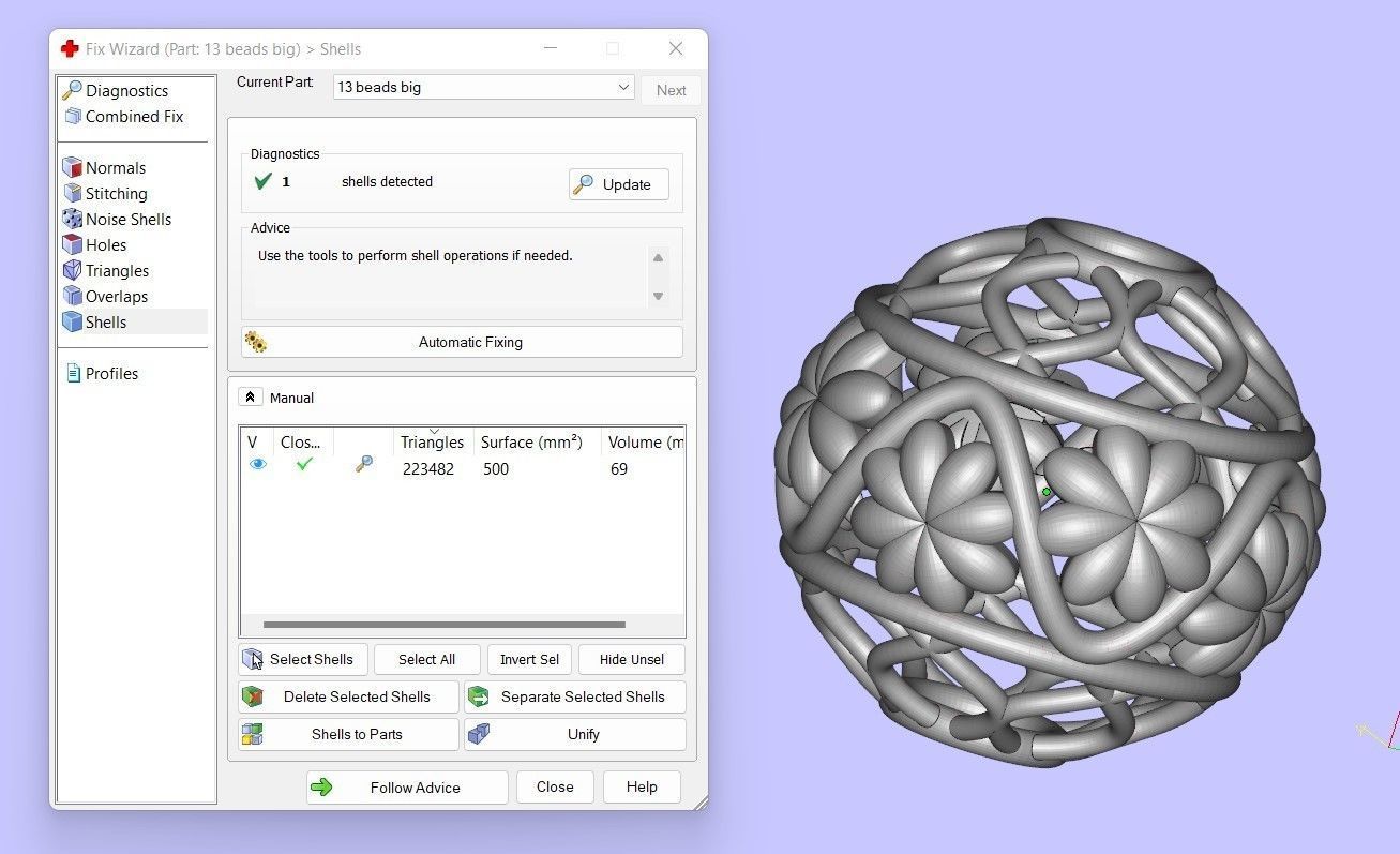 13 BEADS 3D print model_4
