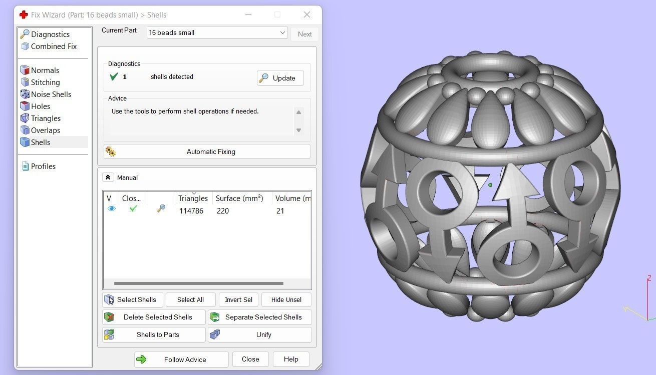 16 BEADS 3D print model_6