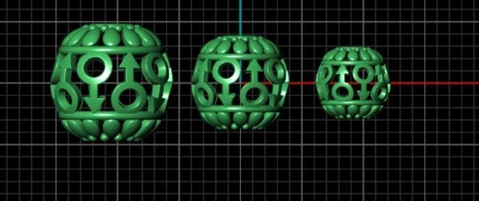 16 BEADS 3D print model_2