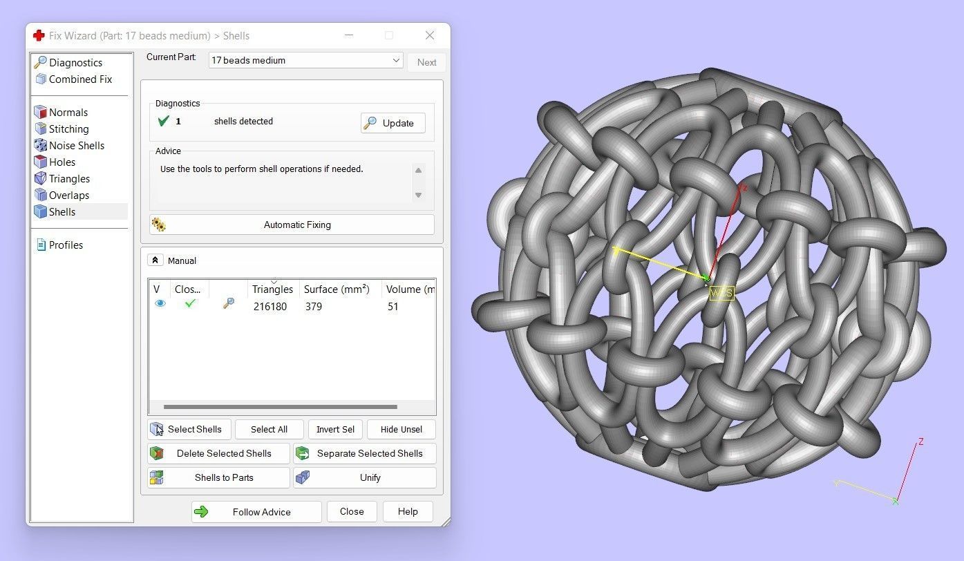 17 BEADS 3D print model_5