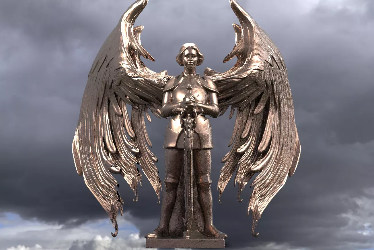 Joan of Arc Statue 3  3D model_0