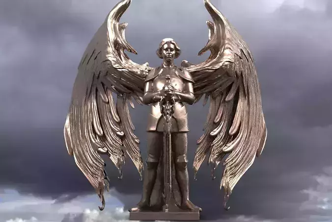 Joan of Arc Statue 3  3D model