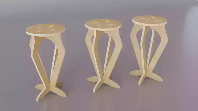 Pine Stool 