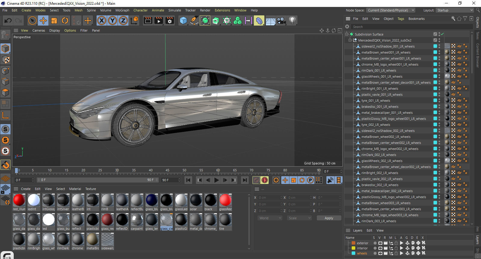 Mercedes EQXX Vision 2022 3D model_30