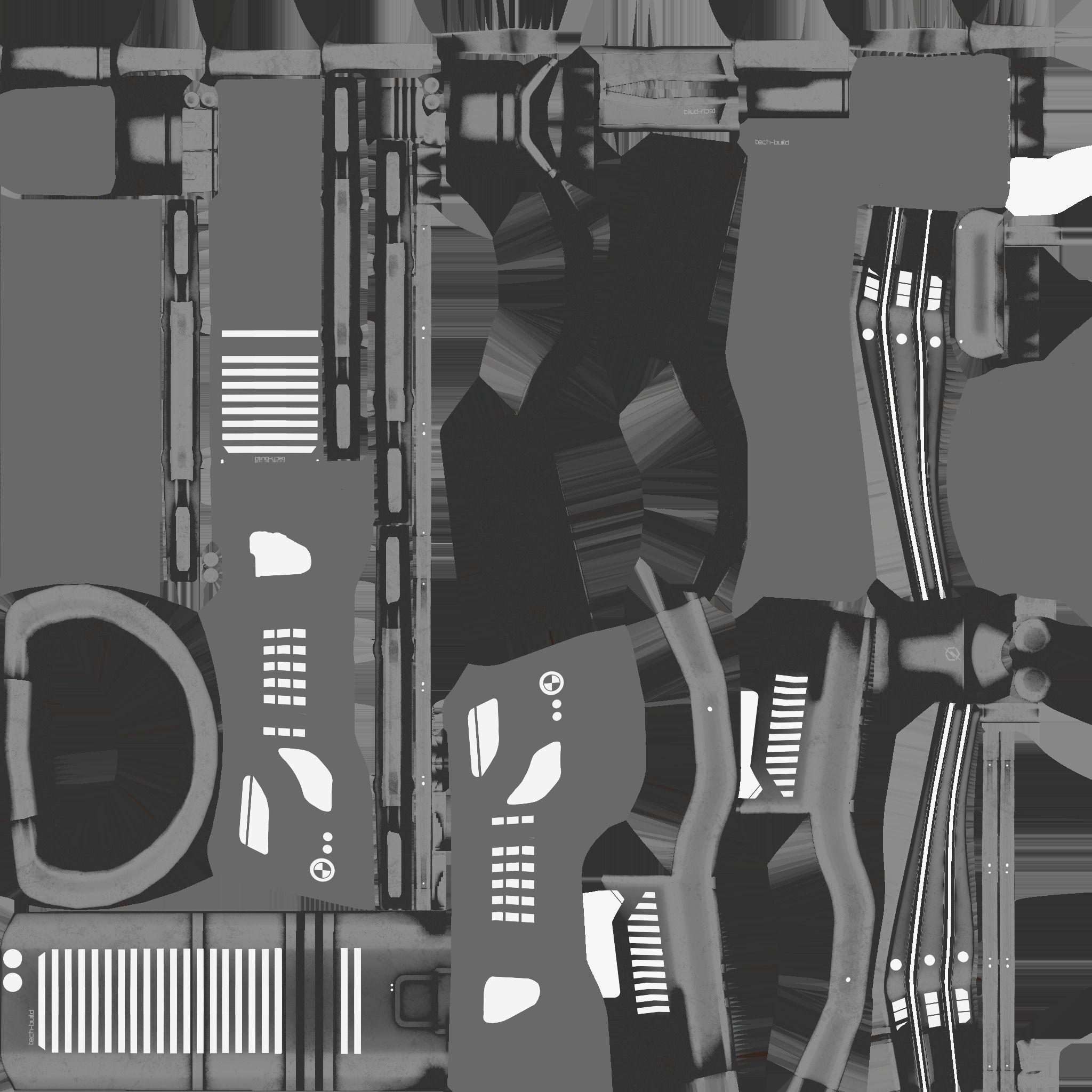 SciFi Building A09 Dark Metal - Sci Fi Exterior Design Low-poly 3D model_23