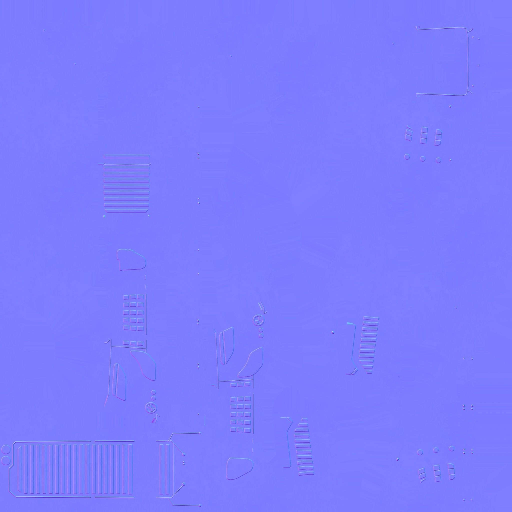 SciFi Building A09 Dark Metal - Sci Fi Exterior Design Low-poly 3D model_27