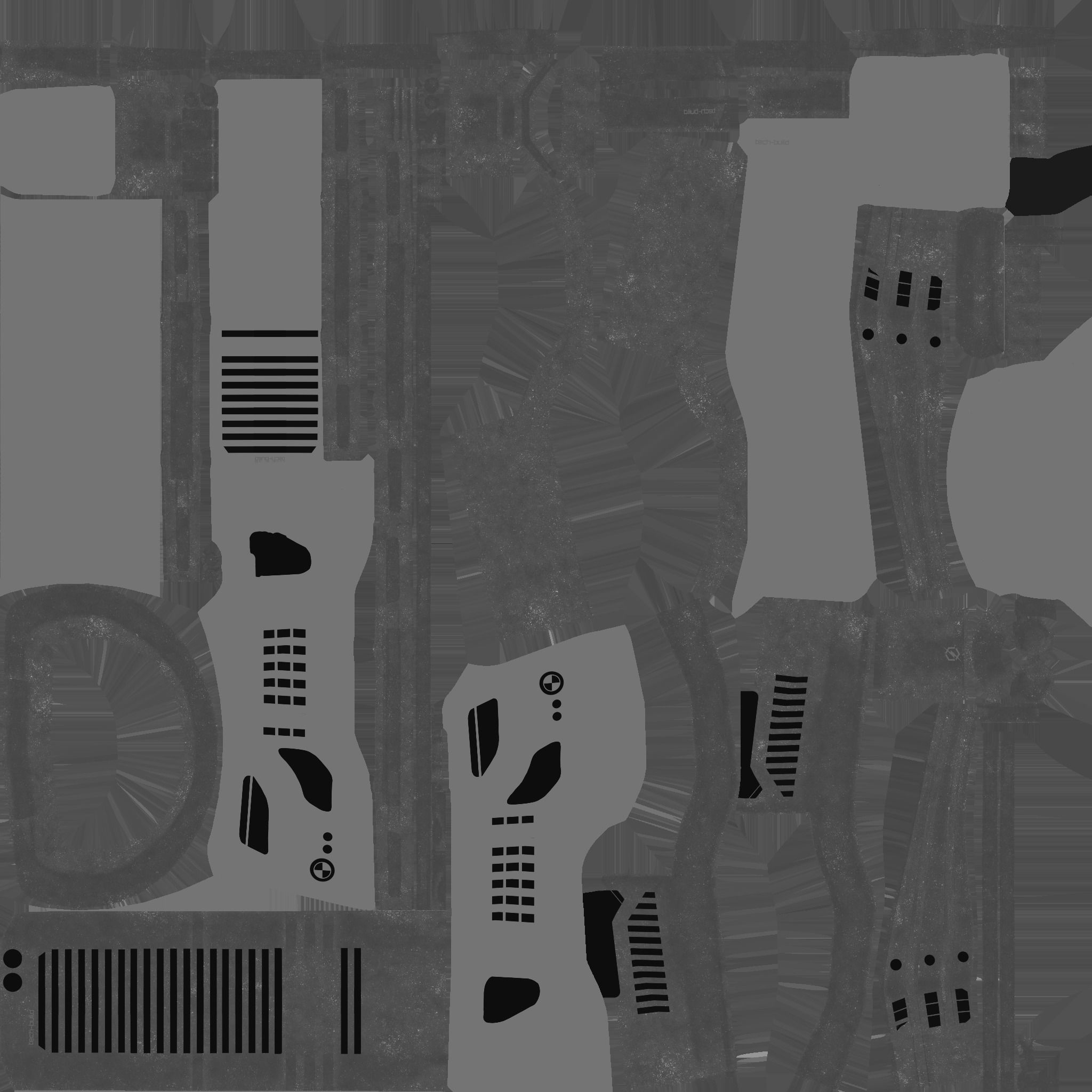 SciFi Building A09 Dark Metal - Sci Fi Exterior Design Low-poly 3D model_28