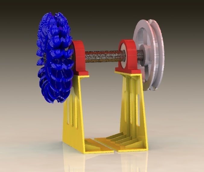 Pelton Turbine 160 mm Diameter for 3D print 3D print model_4
