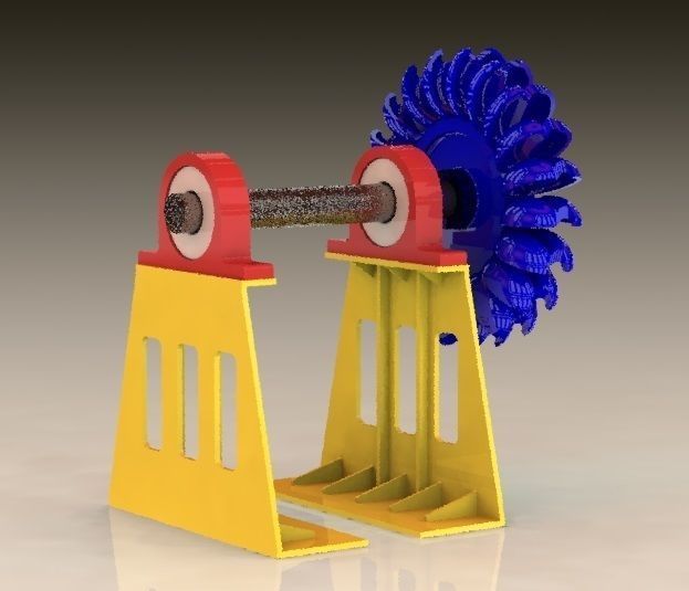 Pelton Turbine 160 mm Diameter for 3D print 3D print model_3