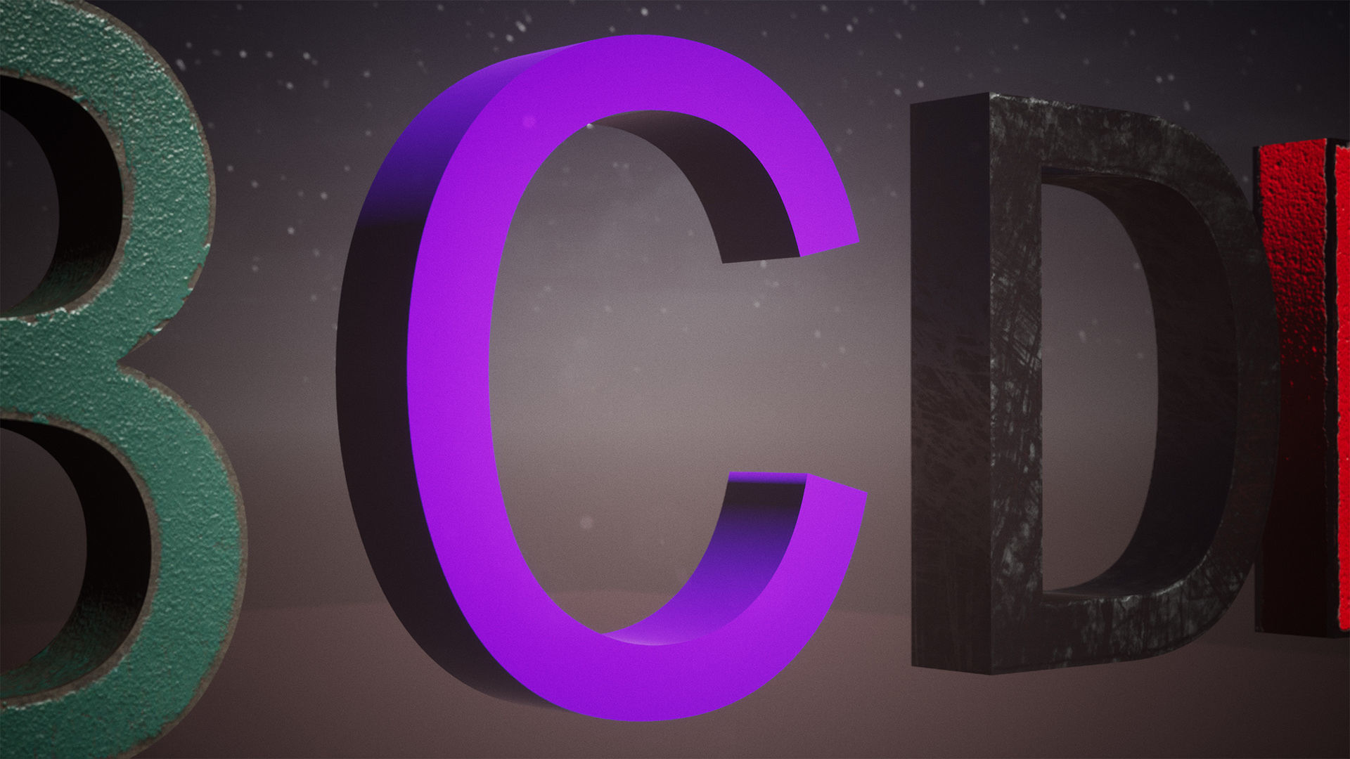 Letters And Numbers 78 Assets Low-poly 3D model_3