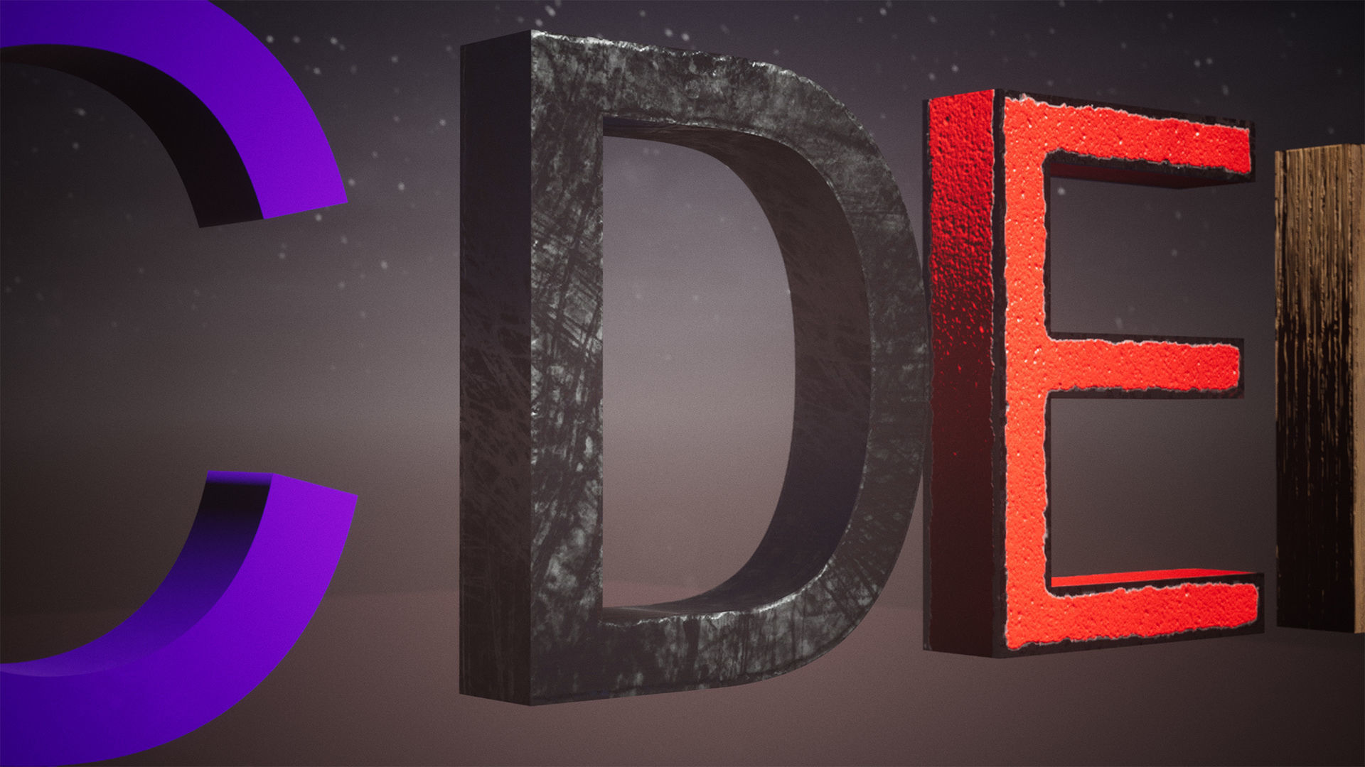 Letters And Numbers 78 Assets Low-poly 3D model_4