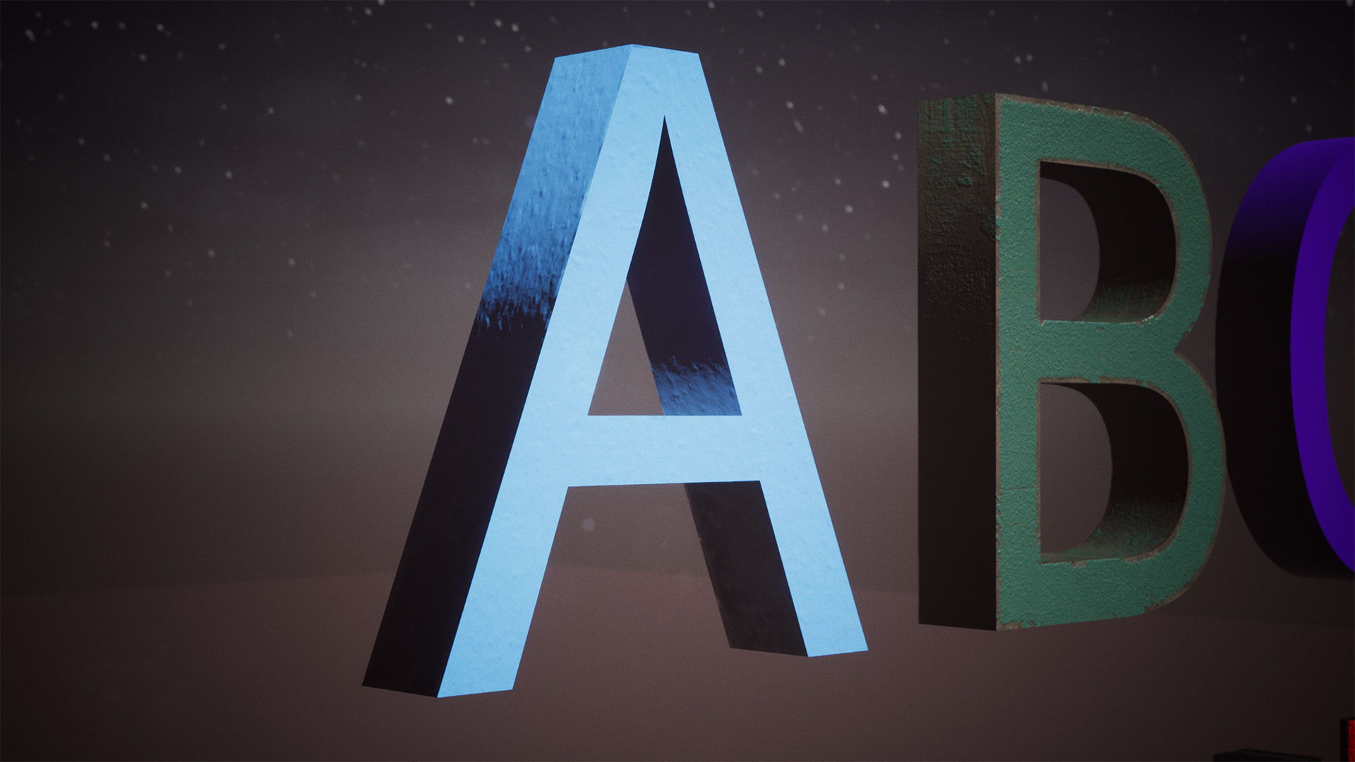 Letters And Numbers 78 Assets Low-poly 3D model_1