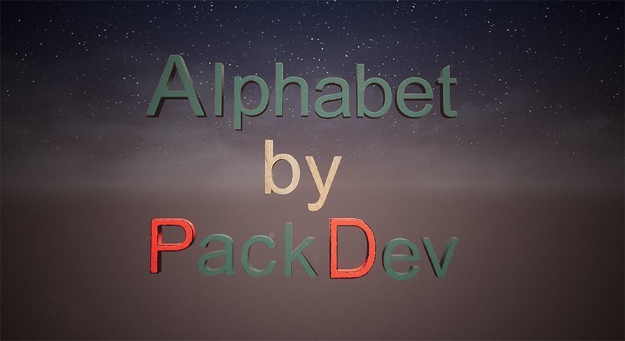 Letters And Numbers 78 Assets Low-poly 3D model_12