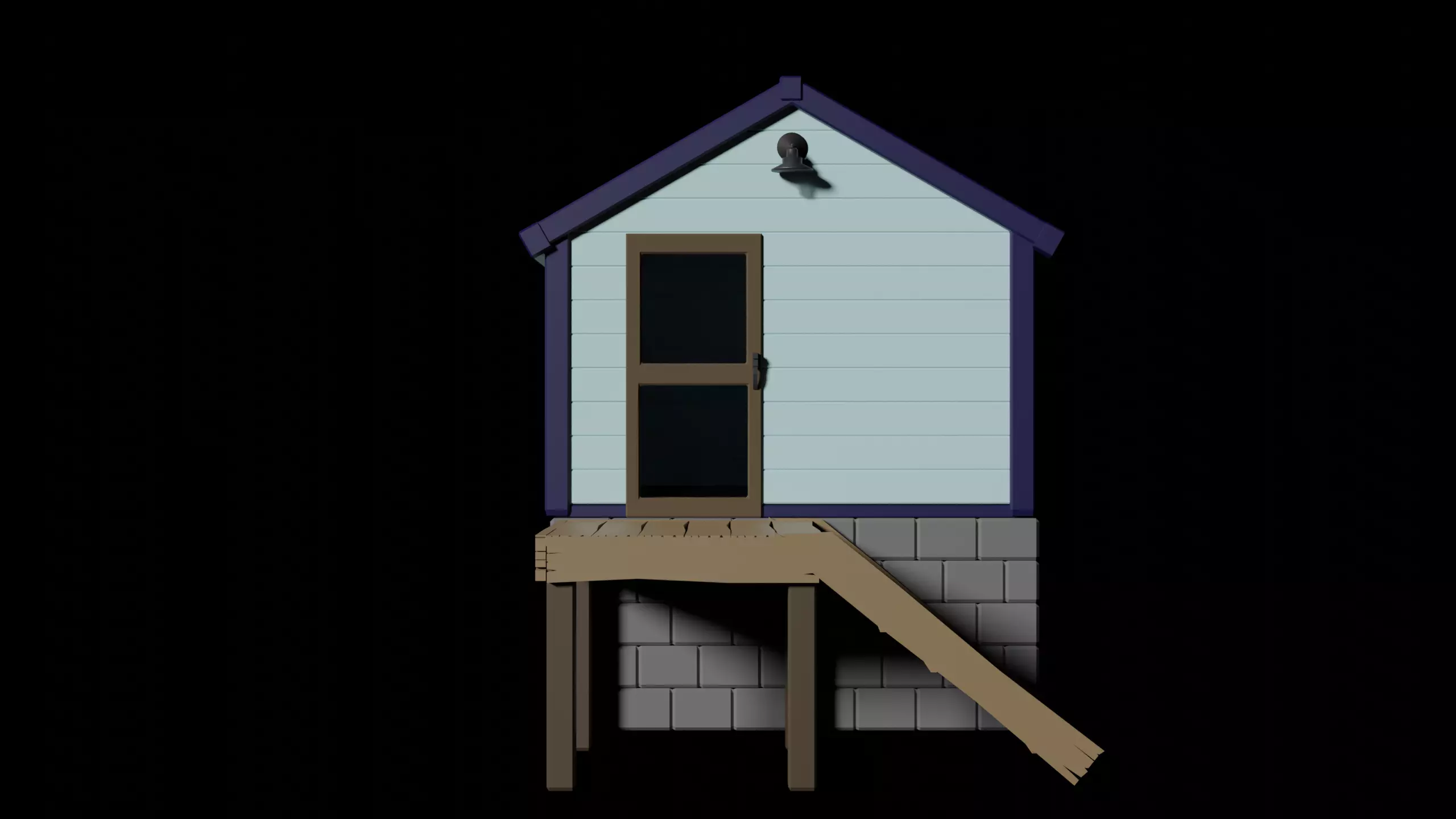 Shack beach house 3D print model_0