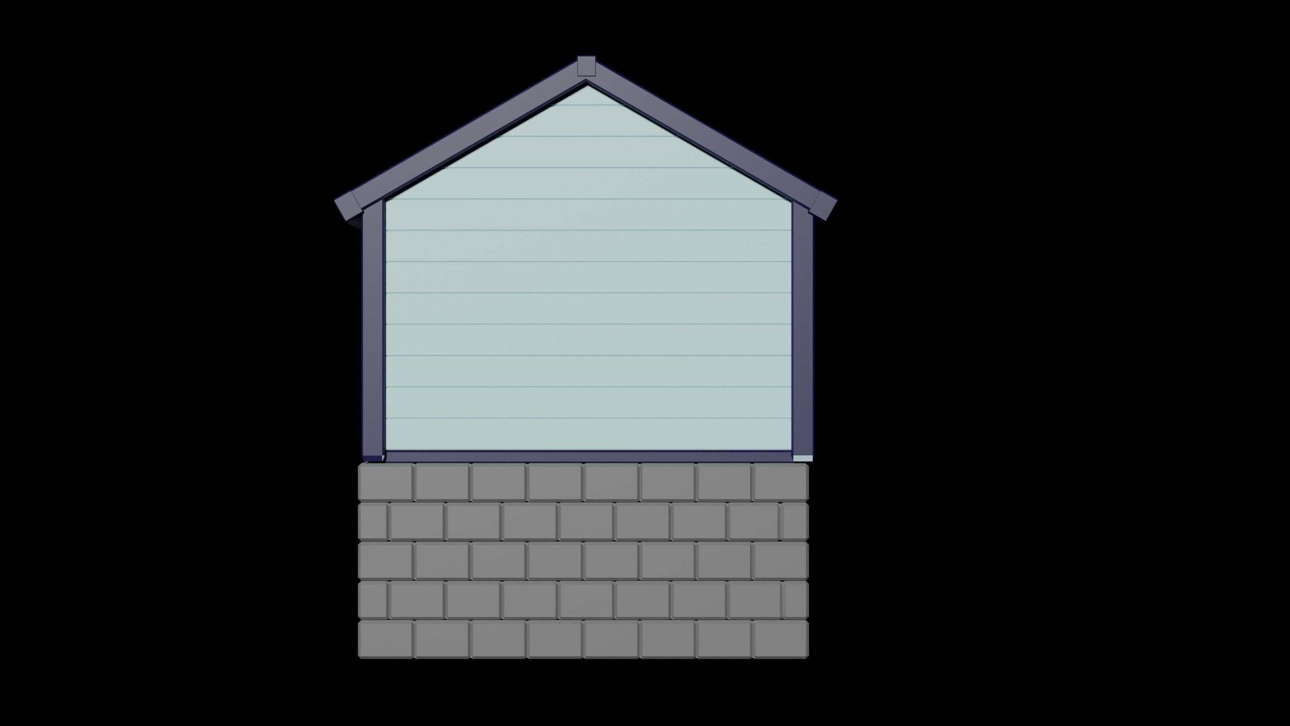 Shack beach house 3D print model_2