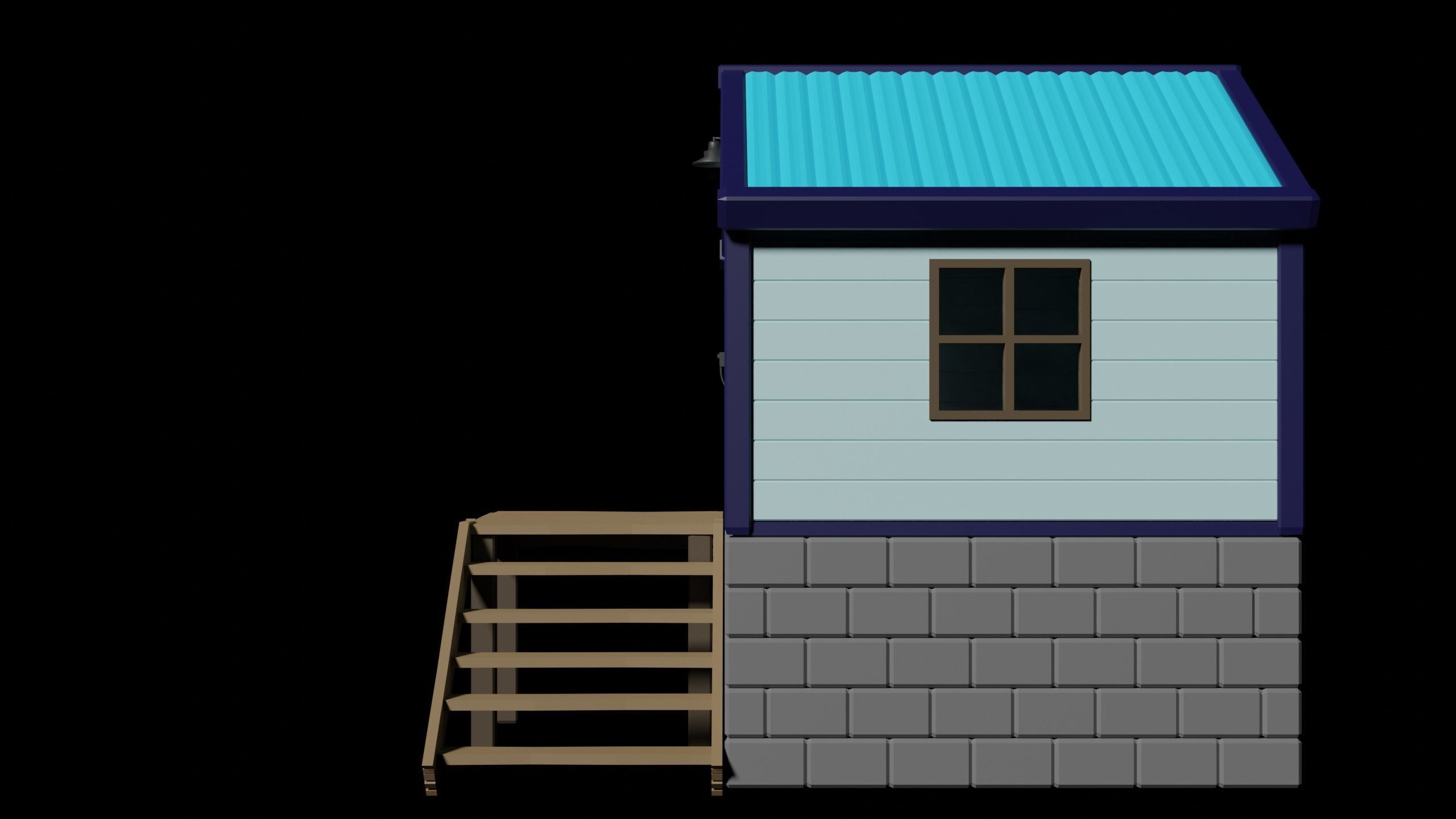 Shack beach house 3D print model_1