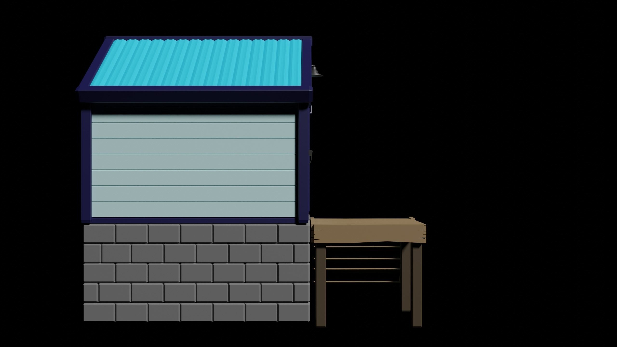 Shack beach house 3D print model_3