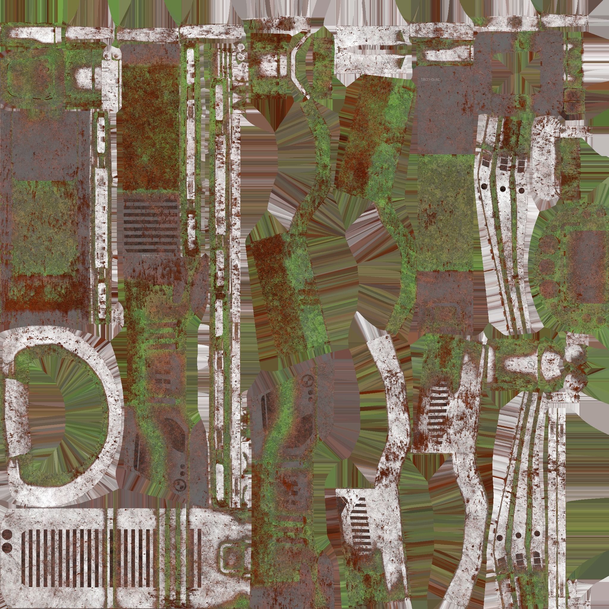 SciFi Building A10 Abandoned - Sci Fi Exterior Design Low-poly 3D model_23