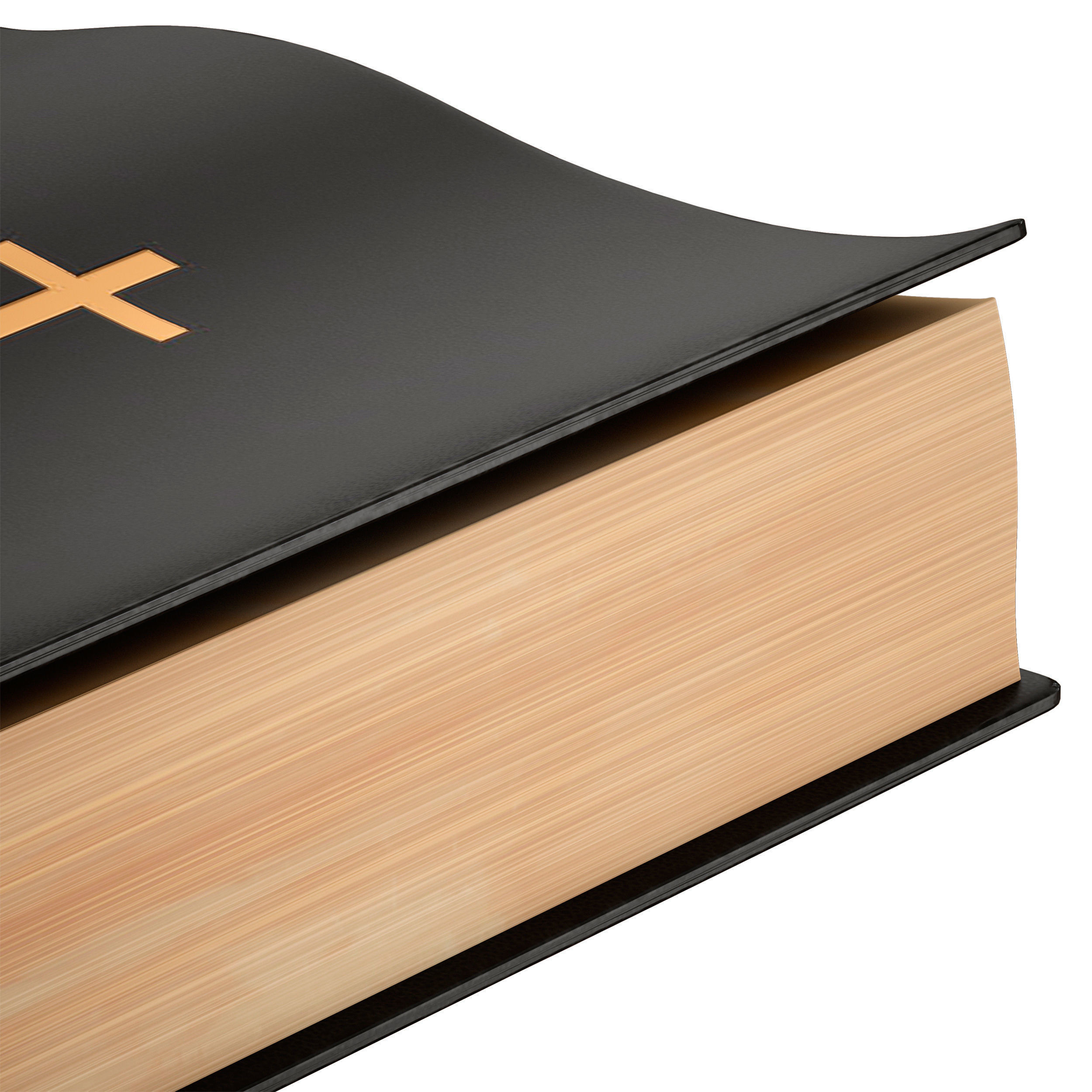 Bible Book Cross with Rosary 3D model_8