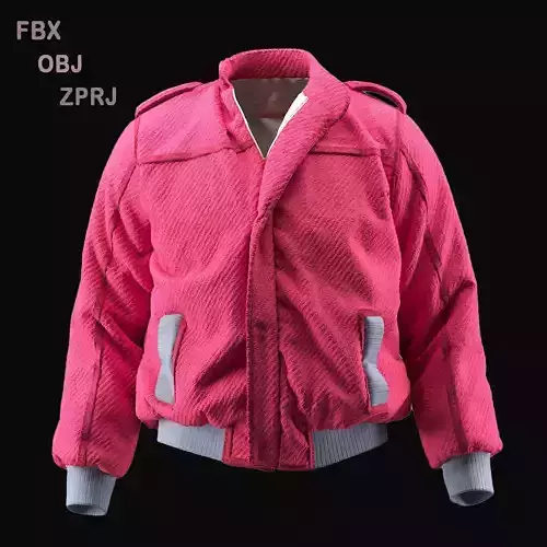 Cute magenta Jacket      ZPRJ-FBX -OBJ-MTL-TEXTURES 3D model