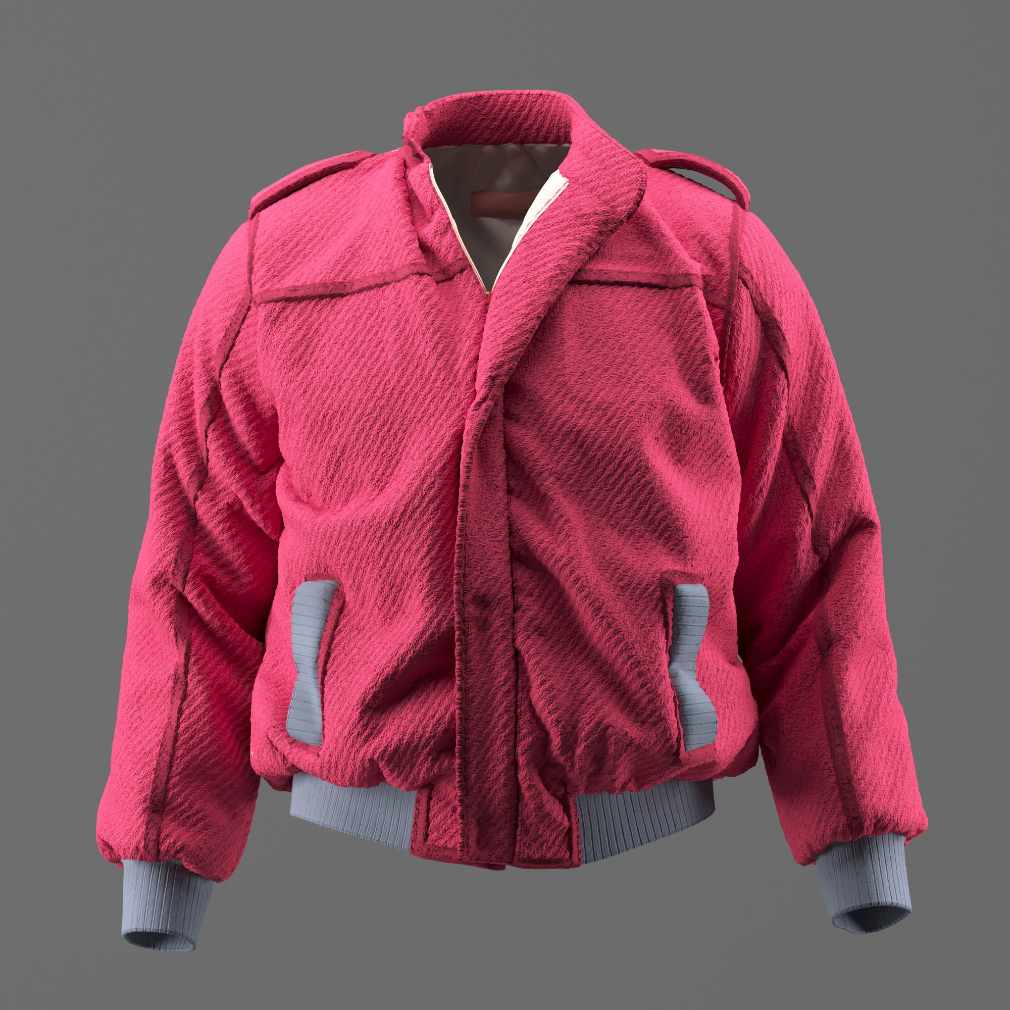 Cute magenta Jacket      ZPRJ-FBX -OBJ-MTL-TEXTURES 3D model_5