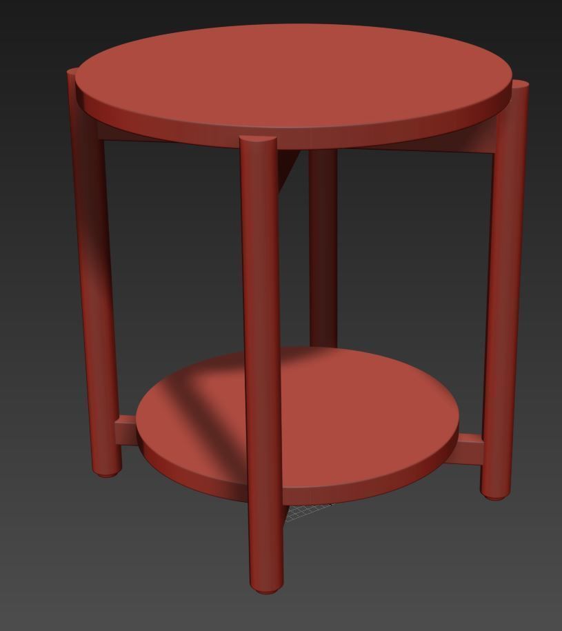 Jordi Side Table by West Elm 3D model_4