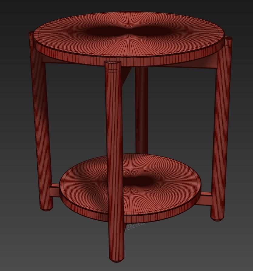 Jordi Side Table by West Elm 3D model_3