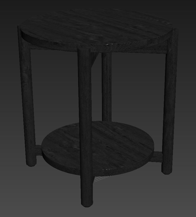 Jordi Side Table by West Elm 3D model_2