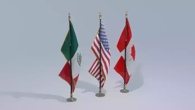 Small Country Flags 4K and 2K Low-poly 3D model Small Country Flags 4K and 2K Low-poly 3D model