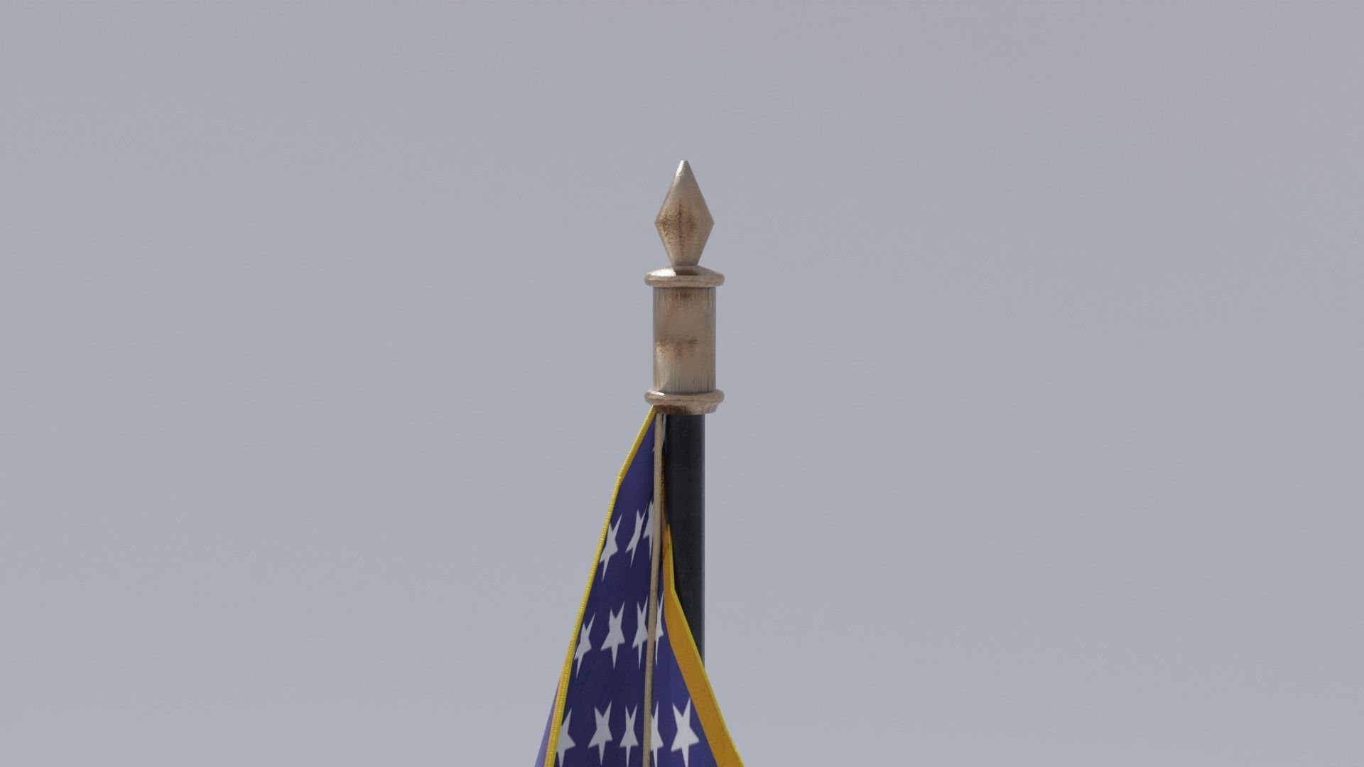 Small Country Flags 4K and 2K Low-poly 3D model_7