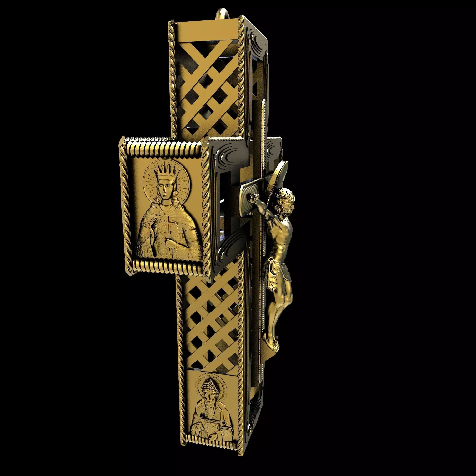 cross necklace 3D print model