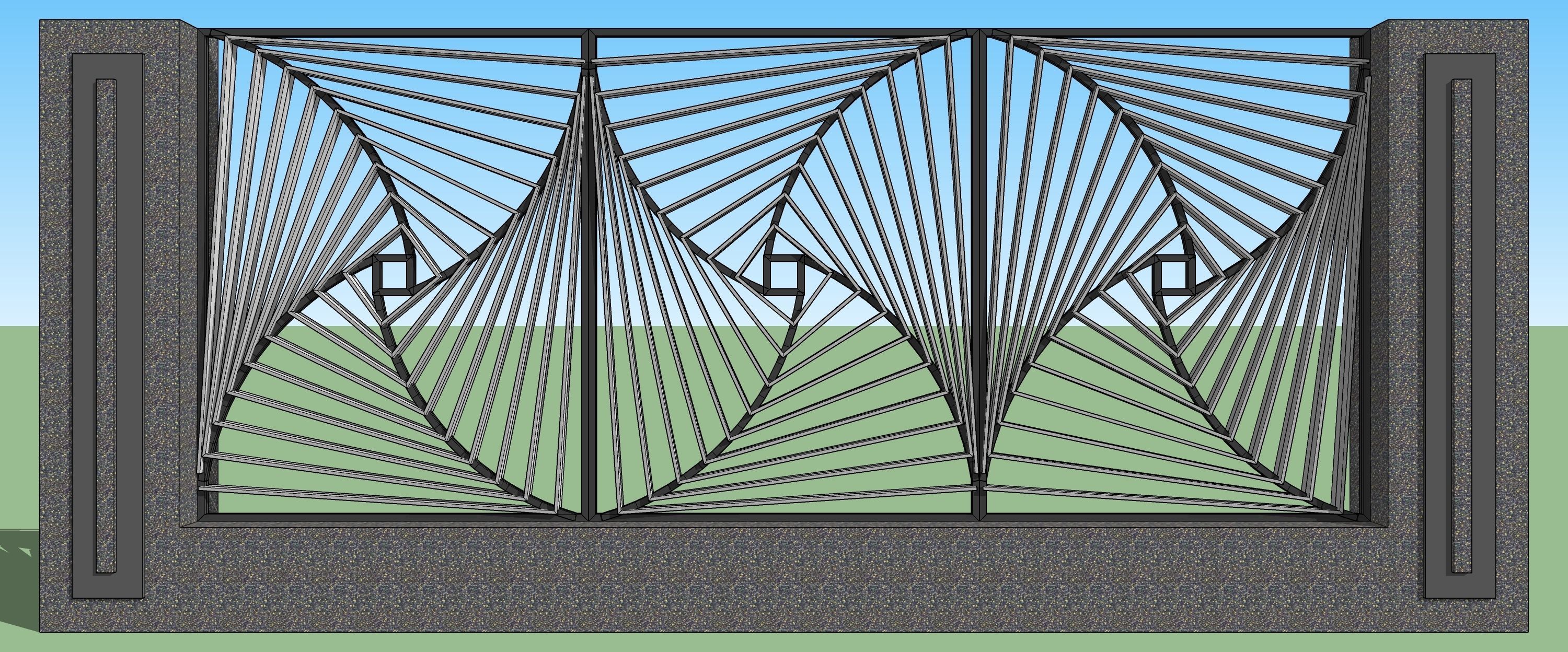 Fencer Decorative autocad 3d  sketchup 2015 3D model_1
