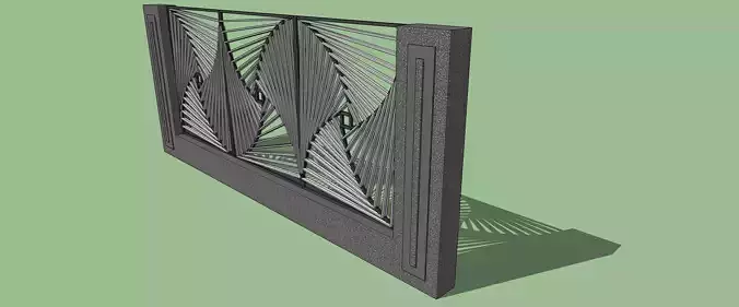 Fencer Decorative autocad 3d  sketchup 2015 3D model