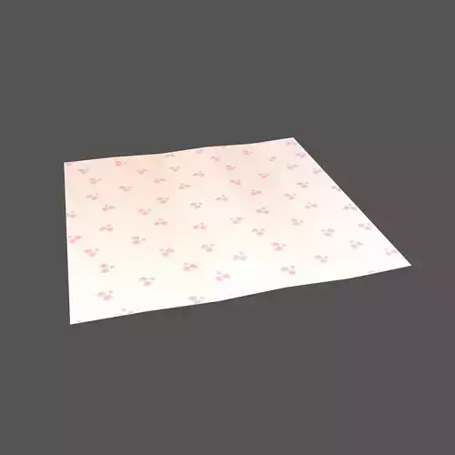 Picnic Mat V1 001 Low-poly 3D model