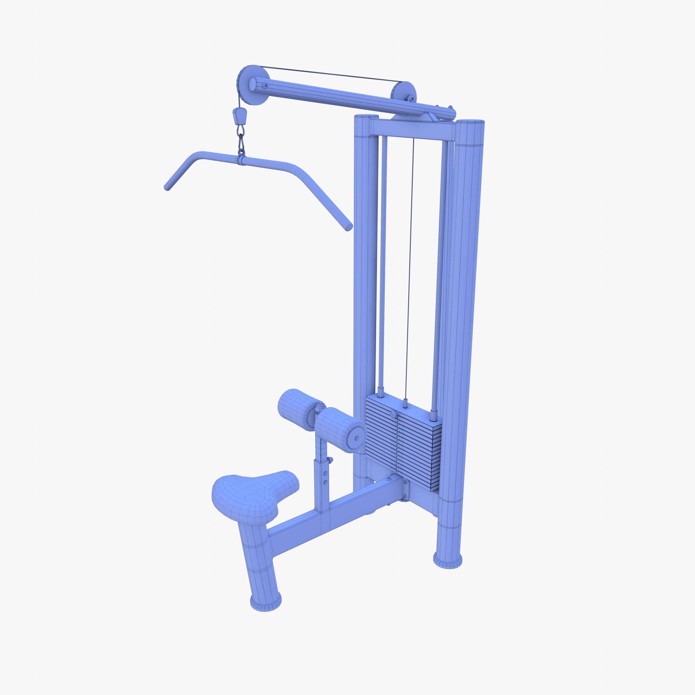 Lat machine 3D model_12