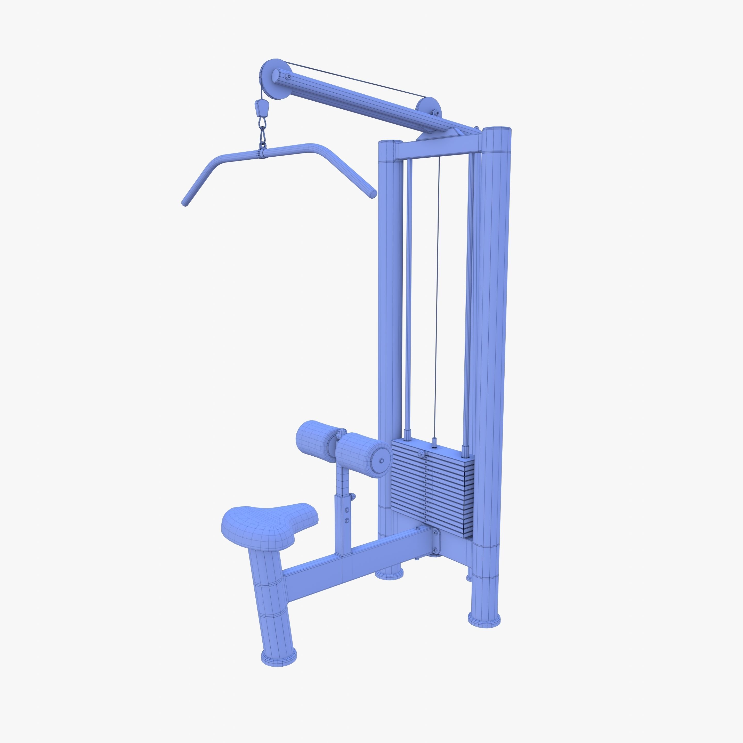 Lat machine 3D model_9
