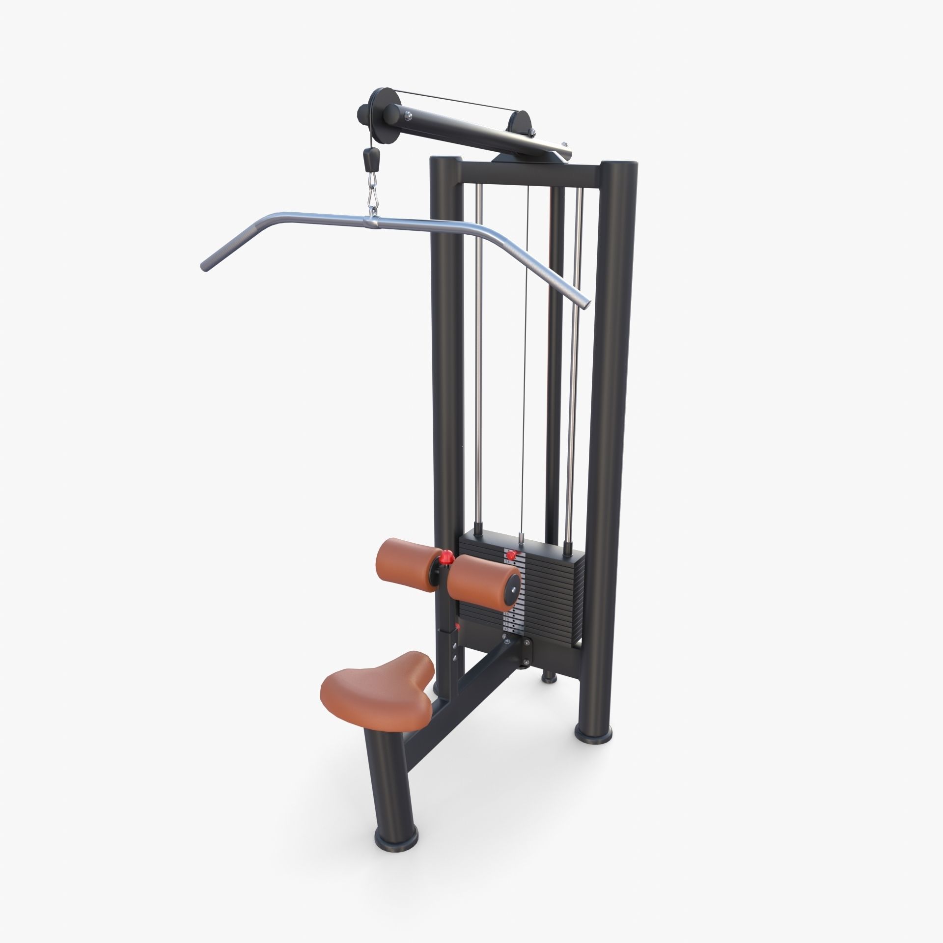 Lat machine 3D model_7